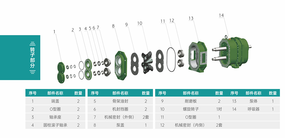 GS/DR係列凸輪亚洲蜜桃无码轉子部分結構圖